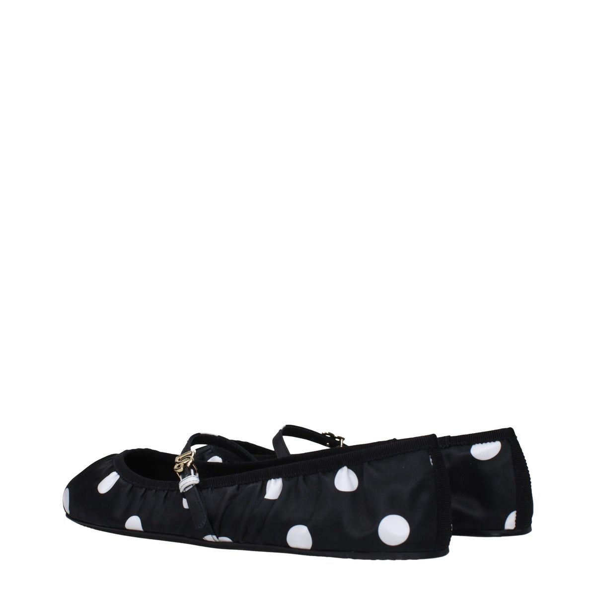 Dolce & Gabbana Black Fabric Ballet Flats - Élégance et Confort