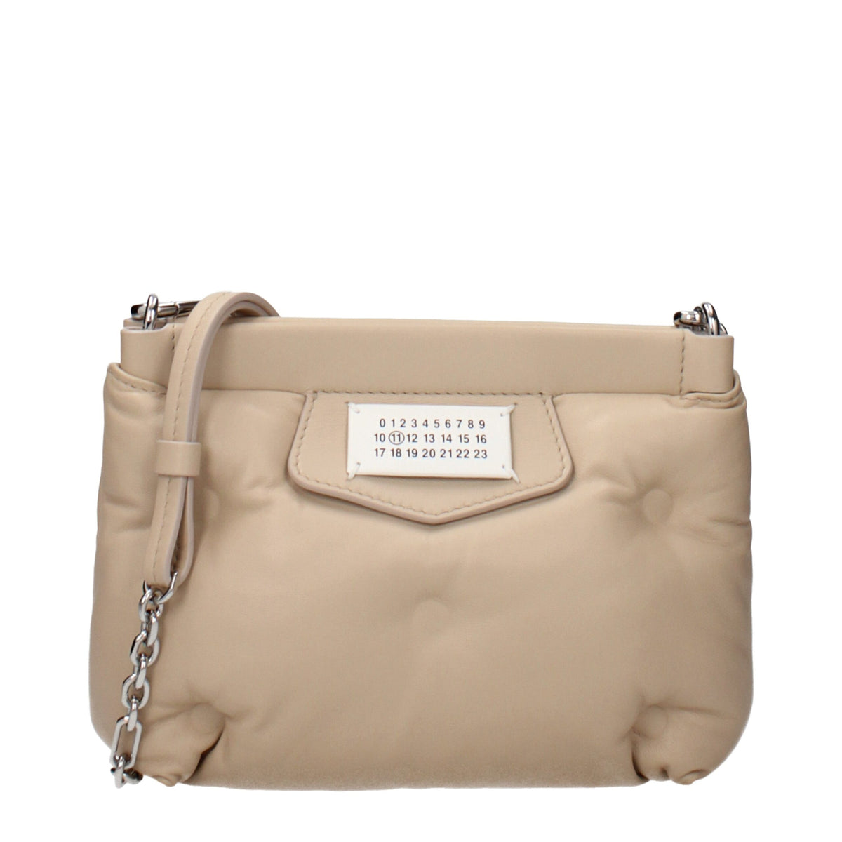 Maison Margiela Beige Leather Crossbody Bag - Luxe et Polyvalent