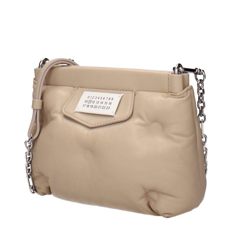 Maison Margiela Beige Leather Crossbody Bag - Luxe et Polyvalent