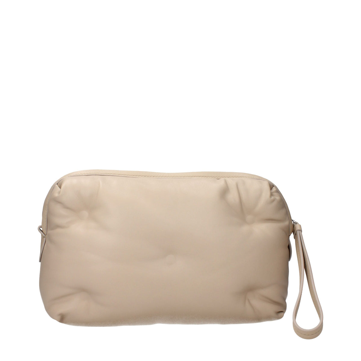 Maison Margiela Beige Leather Clutch Bag - Élégant et Polyvalent