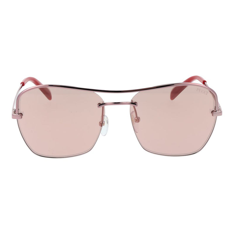 Emilio Pucci Rose Gold Metal Sunglasses for Women