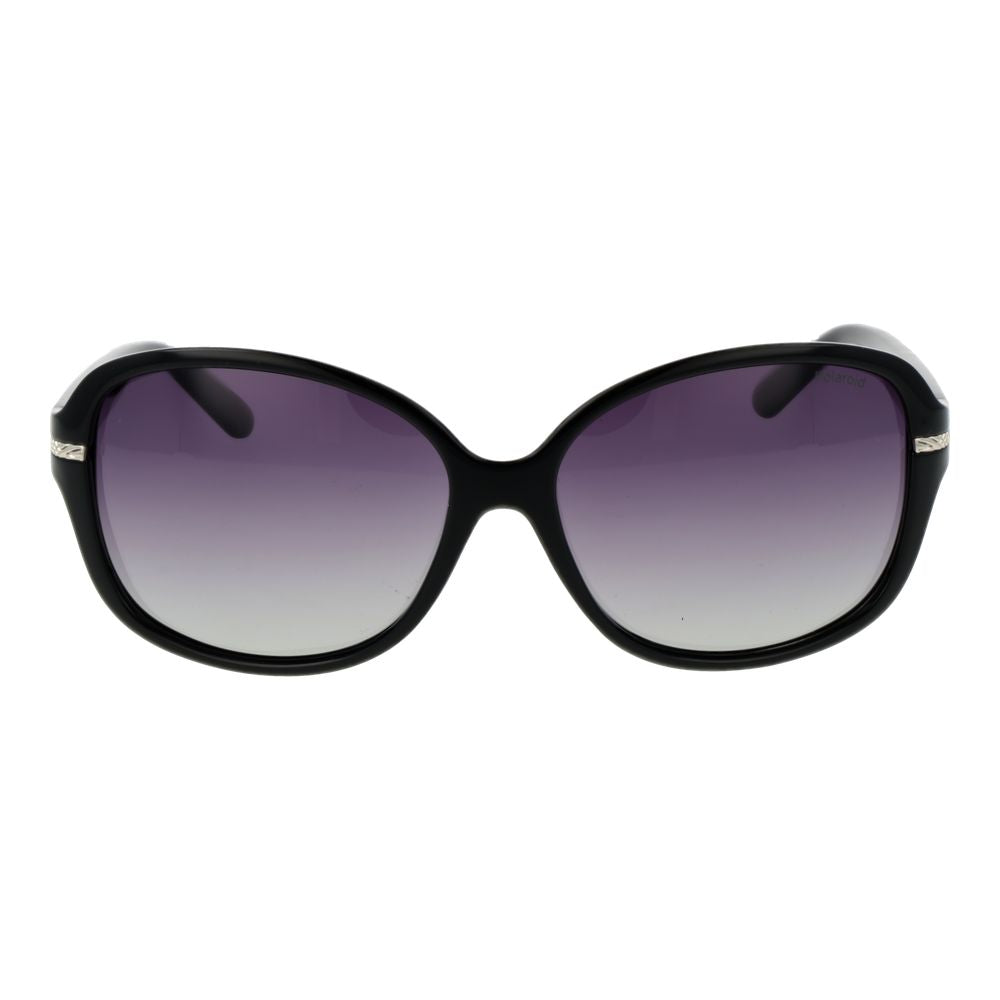 Lunettes de soleil Polaroid en plastique noir