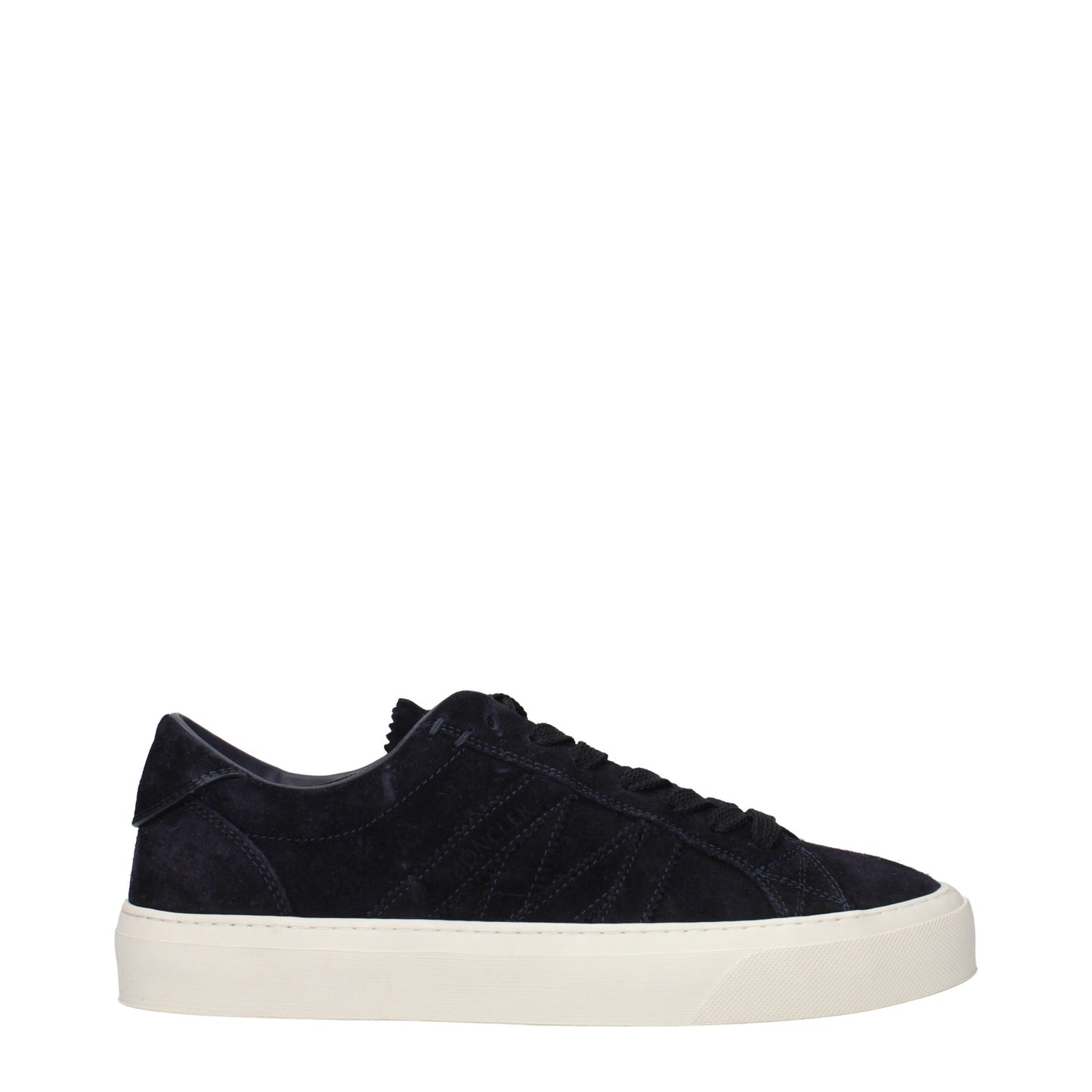 Baskets basses Moncler en cuir bleu