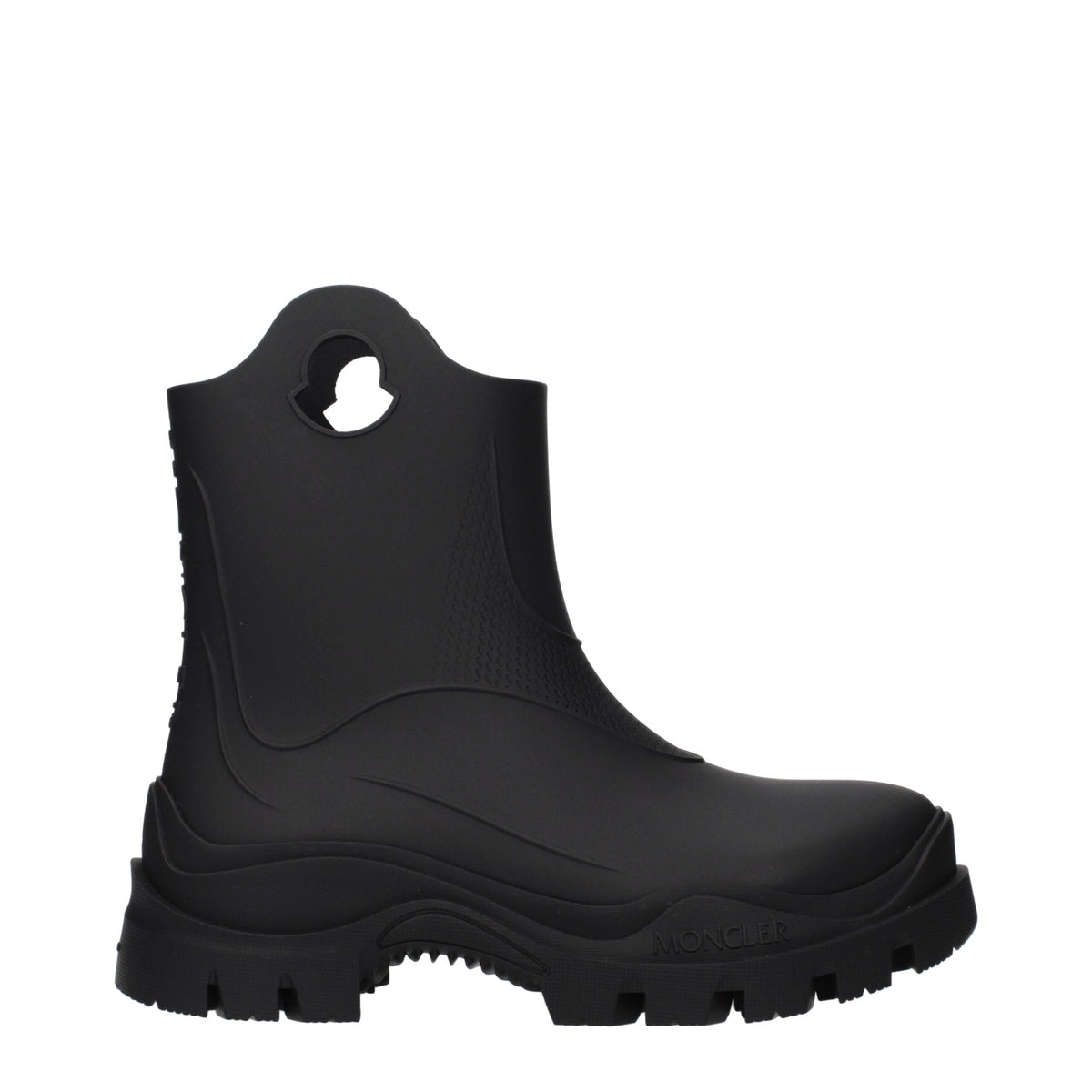 Moncler Black Cotton Ankle Boots - Luxe et Confort