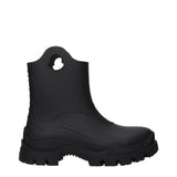 Moncler Black Cotton Ankle Boots - Luxe et Confort