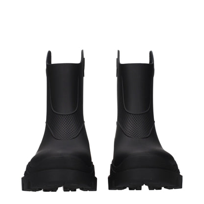 Bottines Moncler en coton noir