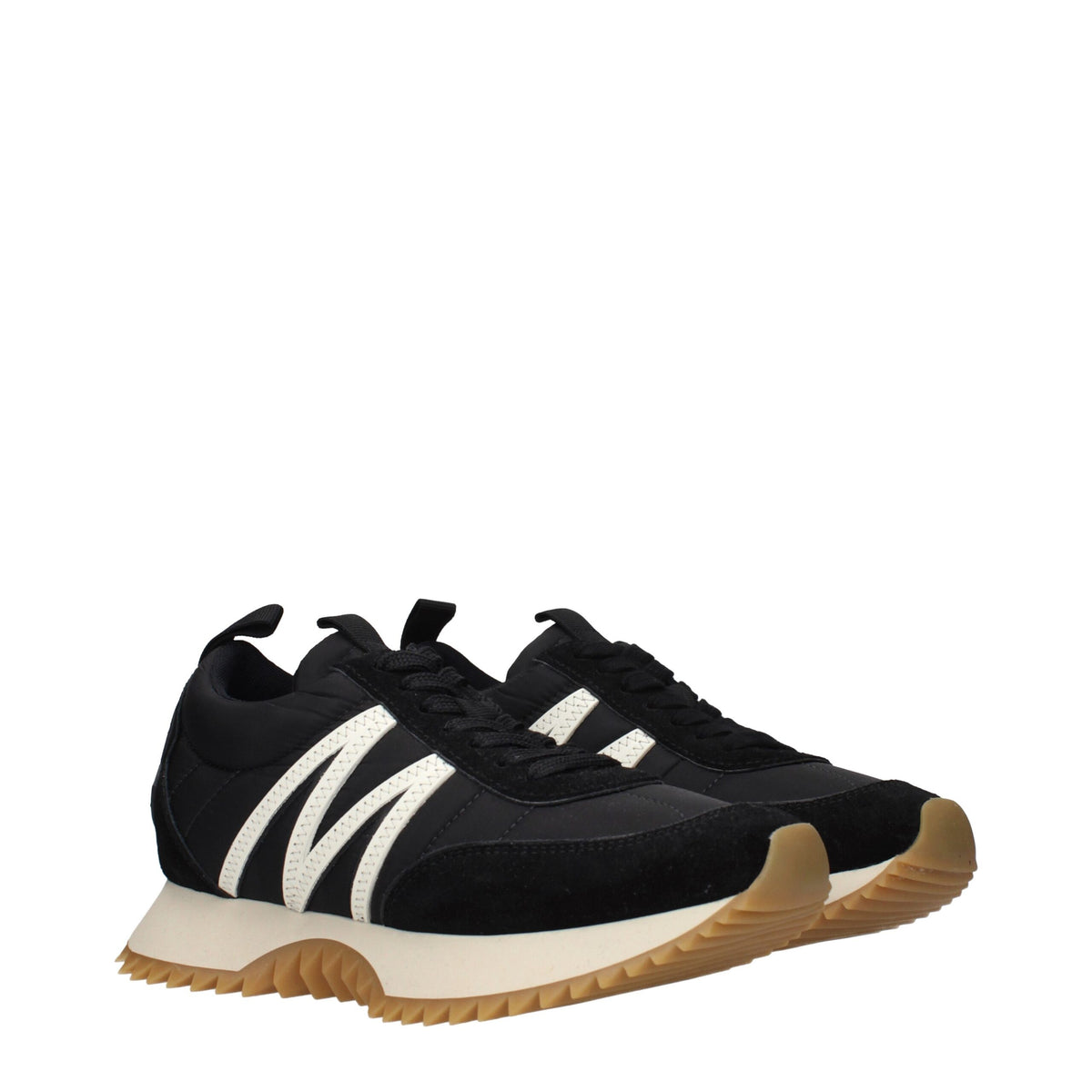 Moncler Black Fabric Low Top Sneakers - Élégance et Confort