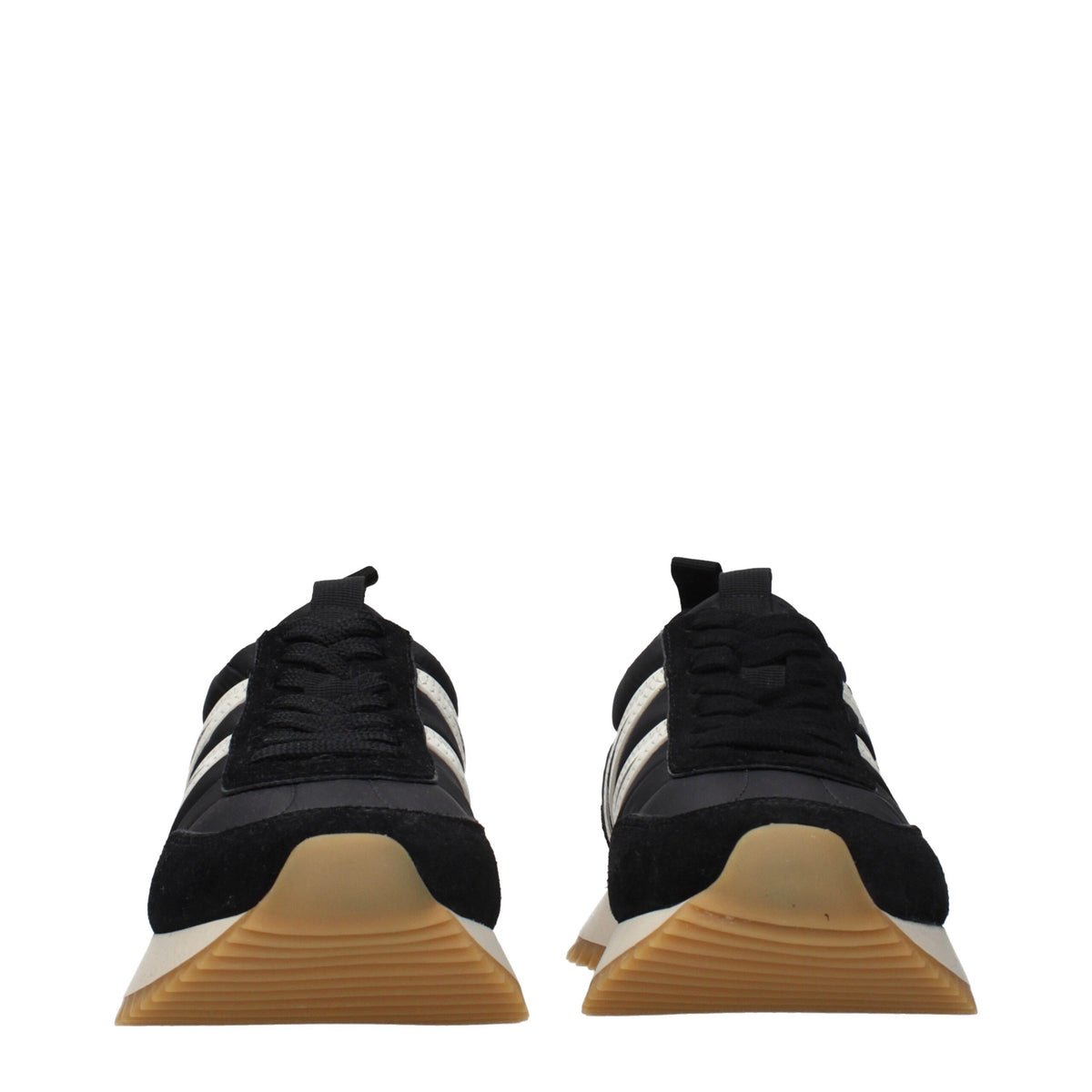 Moncler Black Fabric Low Top Sneakers - Élégance et Confort