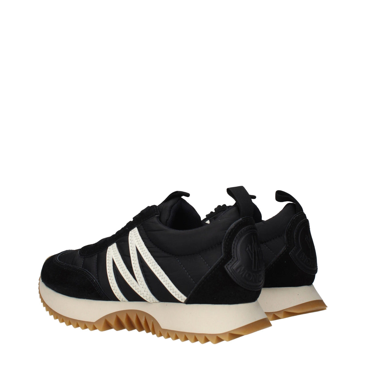 Moncler Black Fabric Low Top Sneakers - Élégance et Confort
