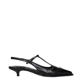 Miu Miu Black Leather Mid Heel Pumps - Élégance et Confort