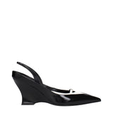 Sandales à Talons Wedge en Cuir Noir Givenchy - Élégance et Confort