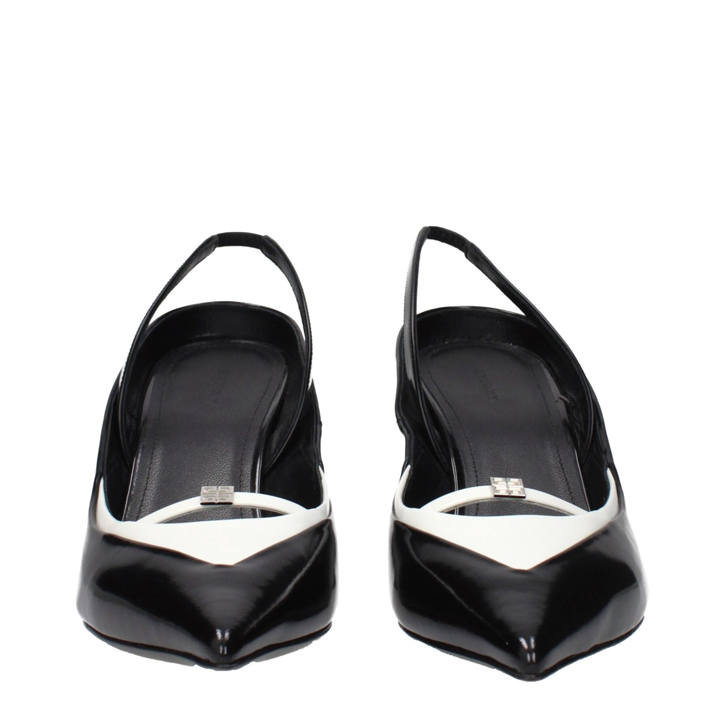 Sandales compensées en cuir noir Givenchy