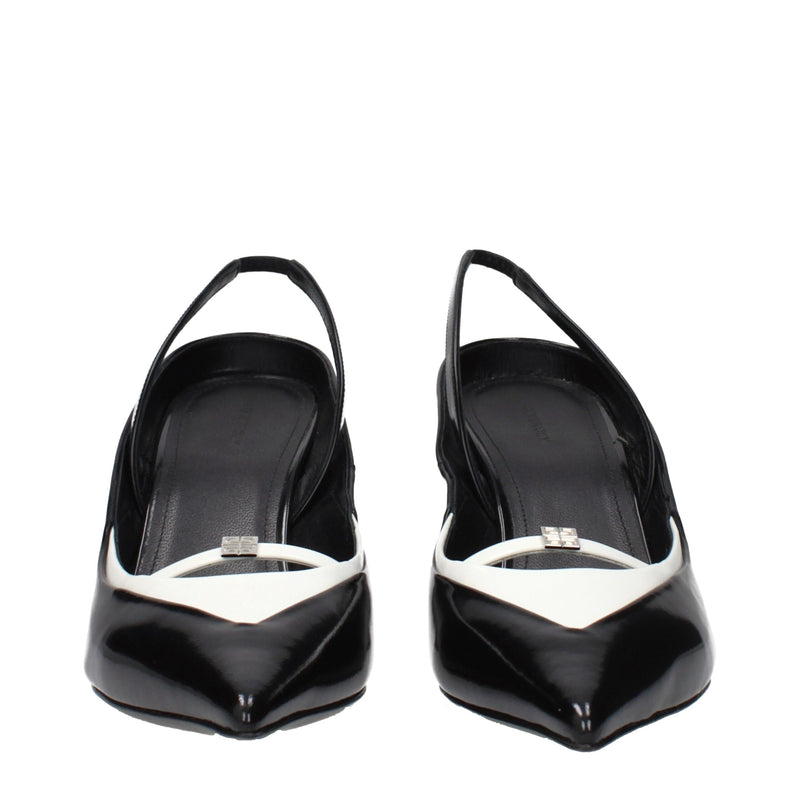 Givenchy Black Leather Wedge Sandals for Women - Elegant Comfort