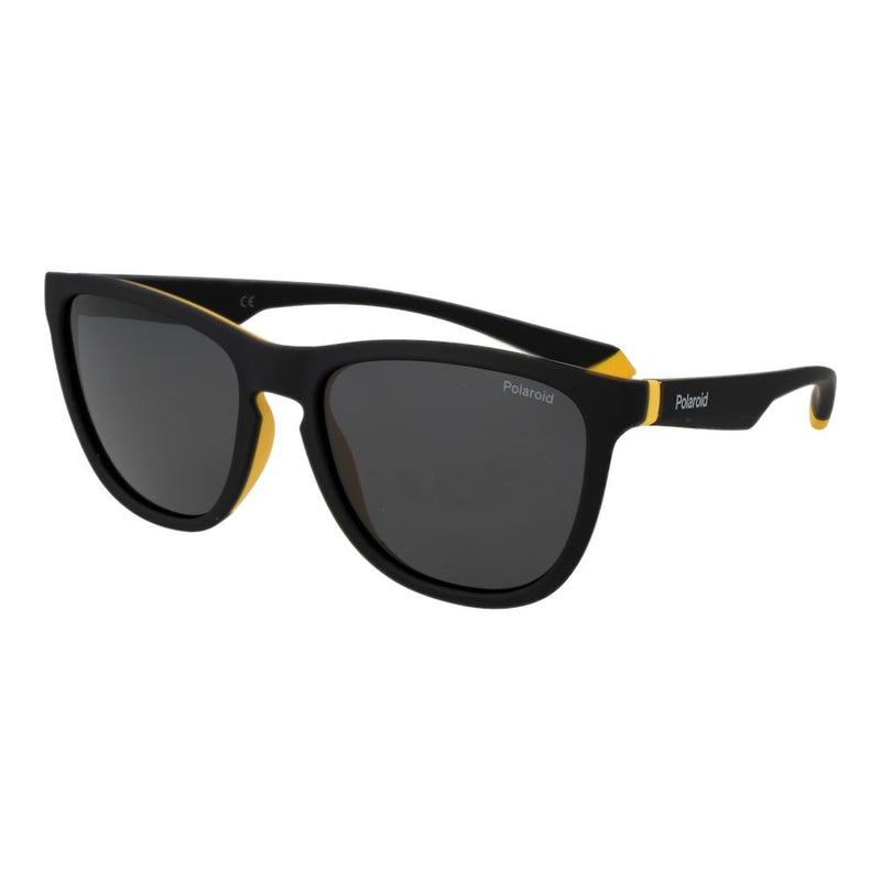 Polaroid Black Plastic Sunglasses - Unisex Trapezium Style