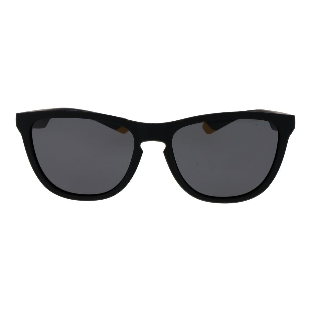 Polaroid Black Plastic Sunglasses - Unisex Trapezium Style