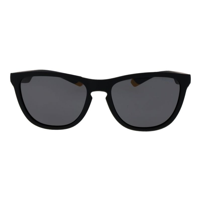 Polaroid Black Plastic Sunglasses - Unisex Trapezium Style