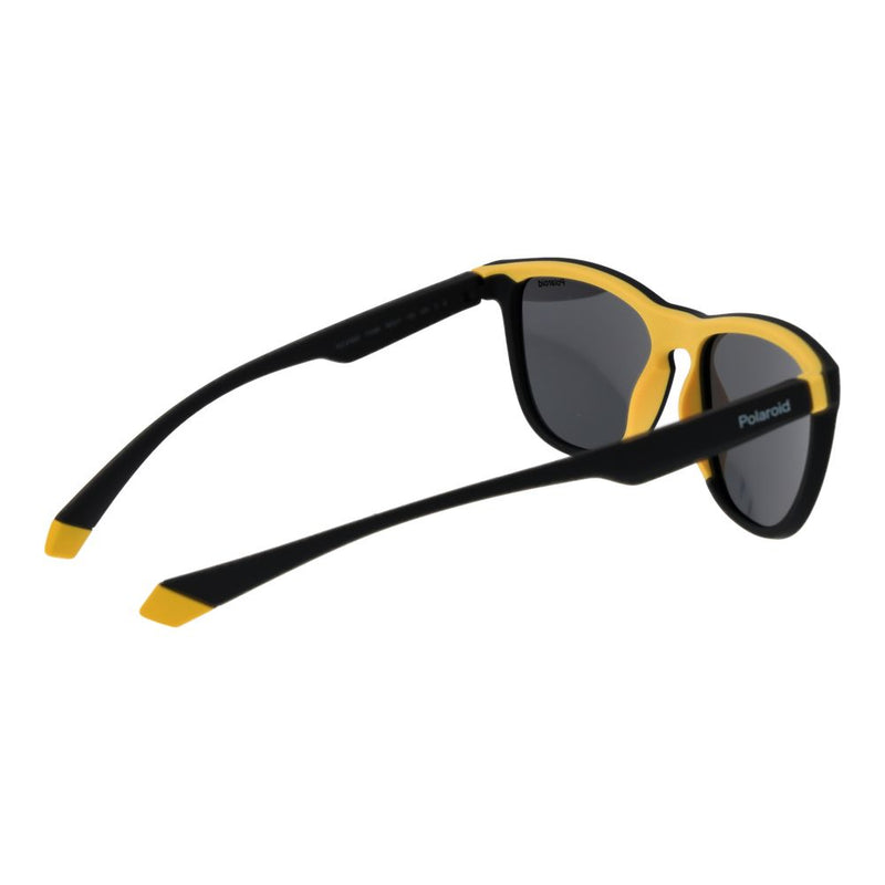 Polaroid Black Plastic Sunglasses - Unisex Trapezium Style
