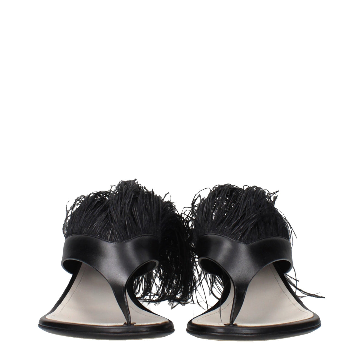 Sandales en cuir noir Lanvin pour femmes - Élégance et confort