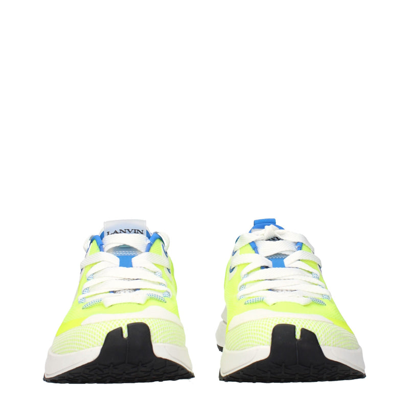 Lanvin Yellow Fabric Athletic Sneakers - Stylish & Comfortable
