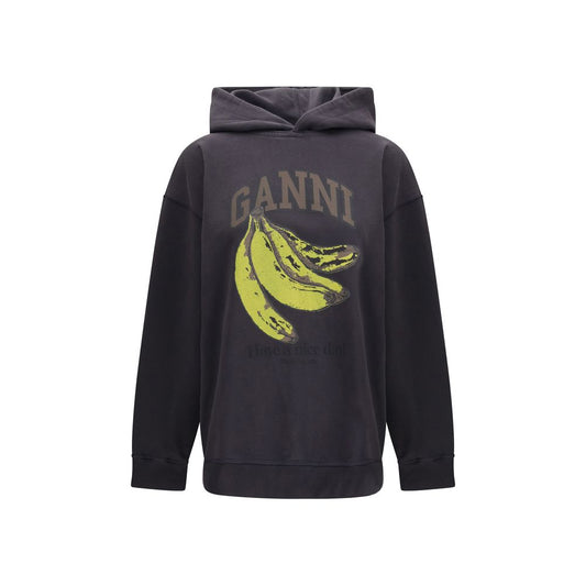 Sweat-shirt Ganni en tissu noir