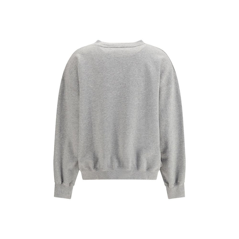 Ganni Gray Cotton Sweatshirt - Kitty Graphic