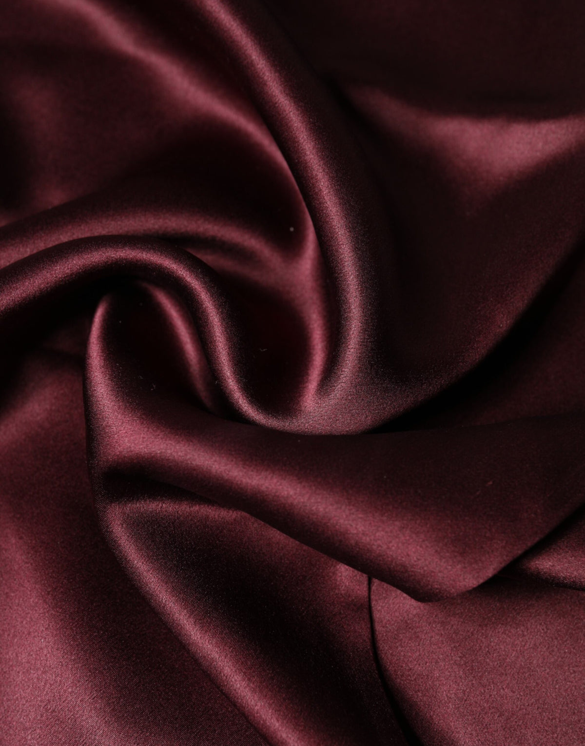 Foulard en Soie Satin Frangé Maroon Dolce & Gabbana