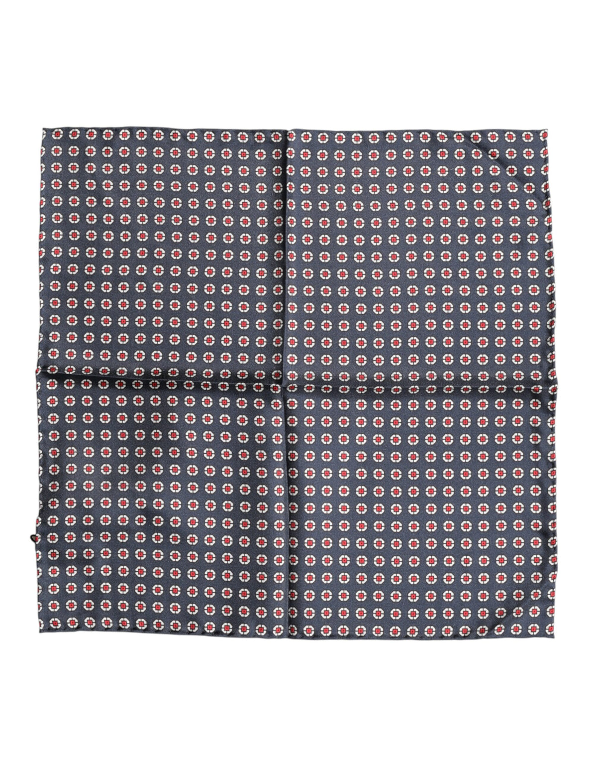 Foulard carré en soie à motifs bleus Dolce &amp; Gabbana 