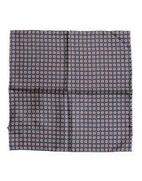 Foulard carré en soie à motifs bleus Dolce &amp; Gabbana 