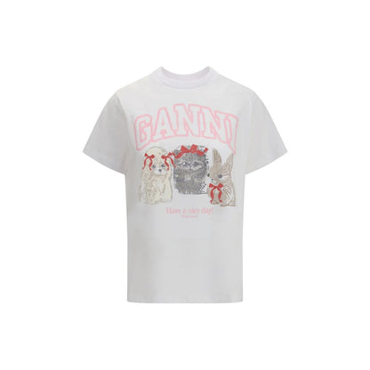 T-shirt Ganni en coton blanc