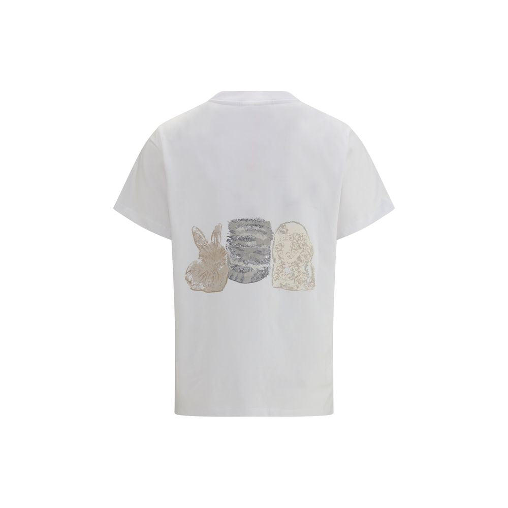 T-shirt Ganni en coton blanc