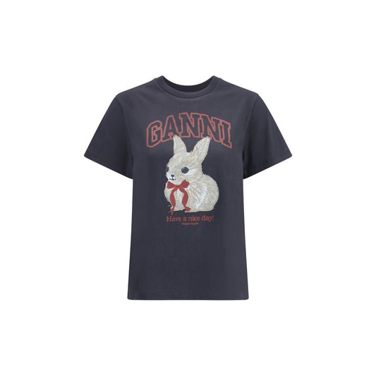 T-shirt Ganni en coton noir