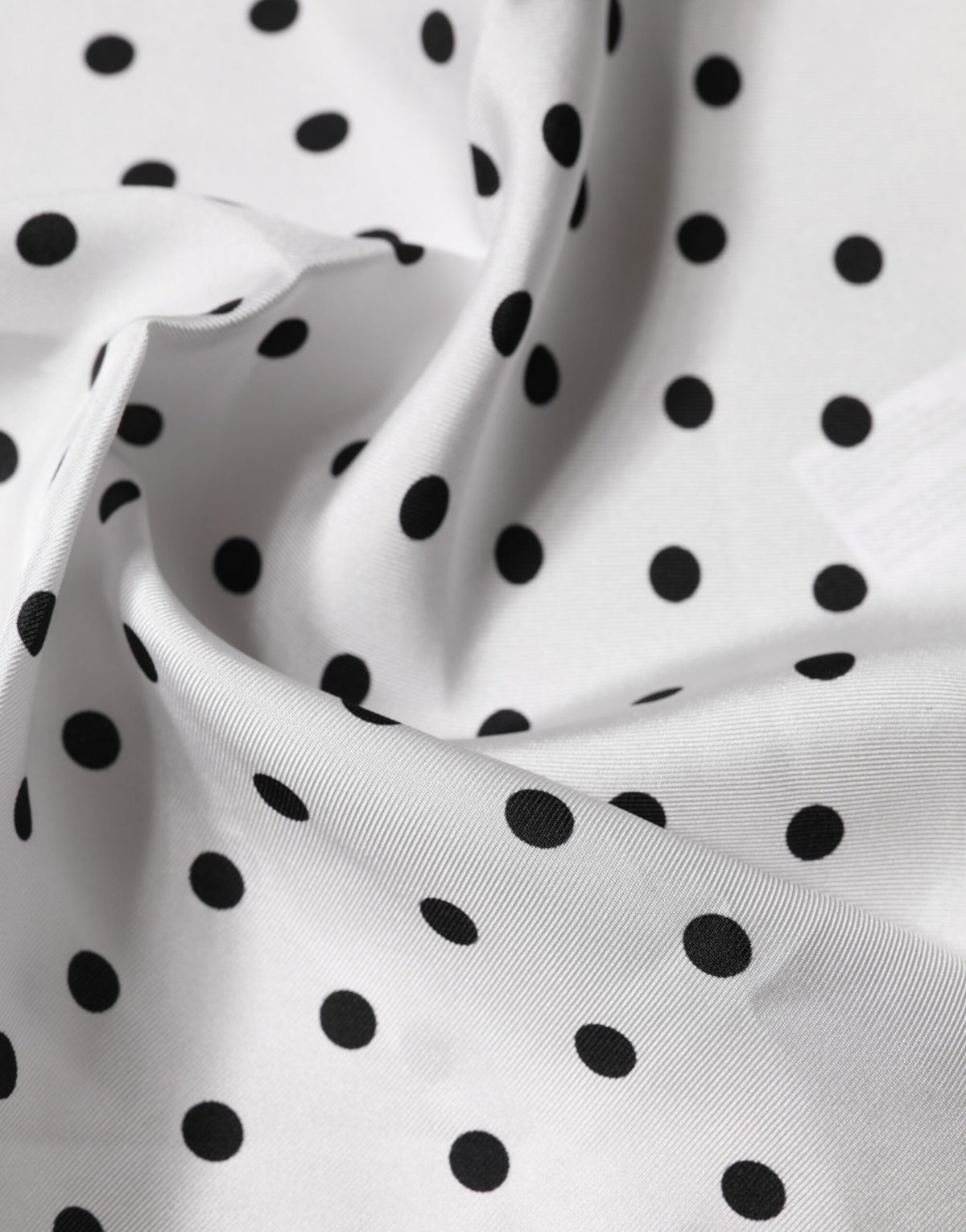 Foulard carré blanc à pois Dolce &amp; Gabbana