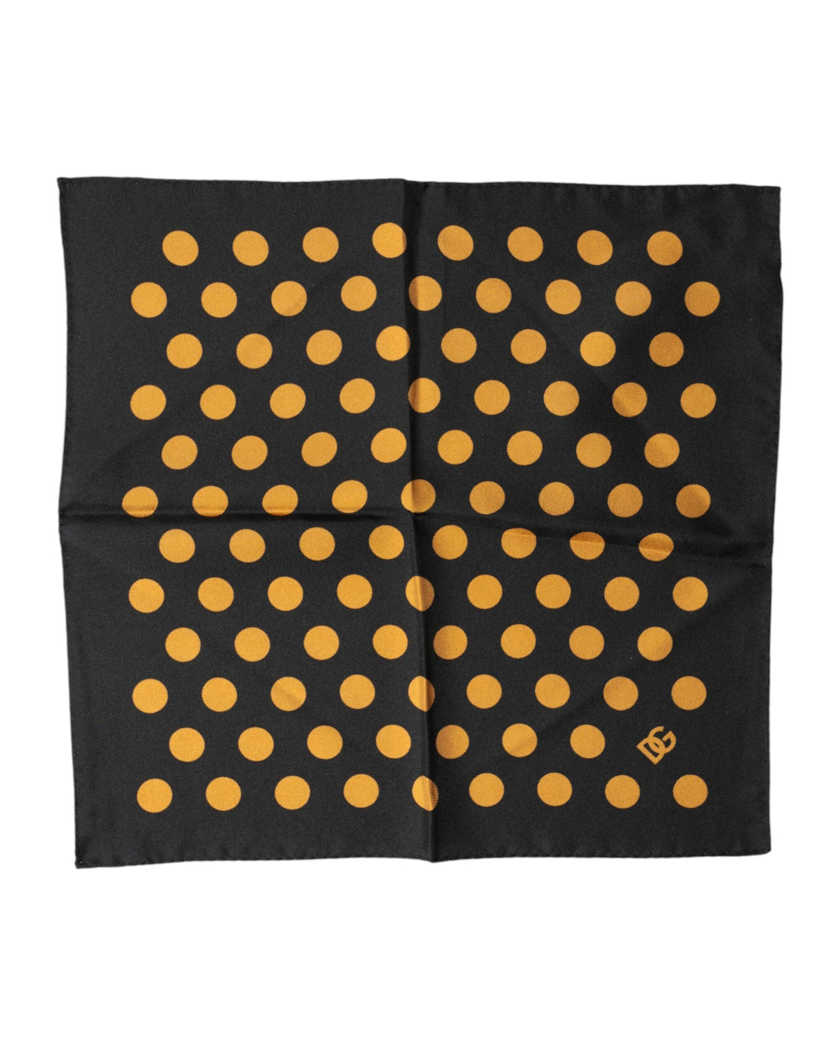 Foulard carré à pois noirs Dolce &amp; Gabbana