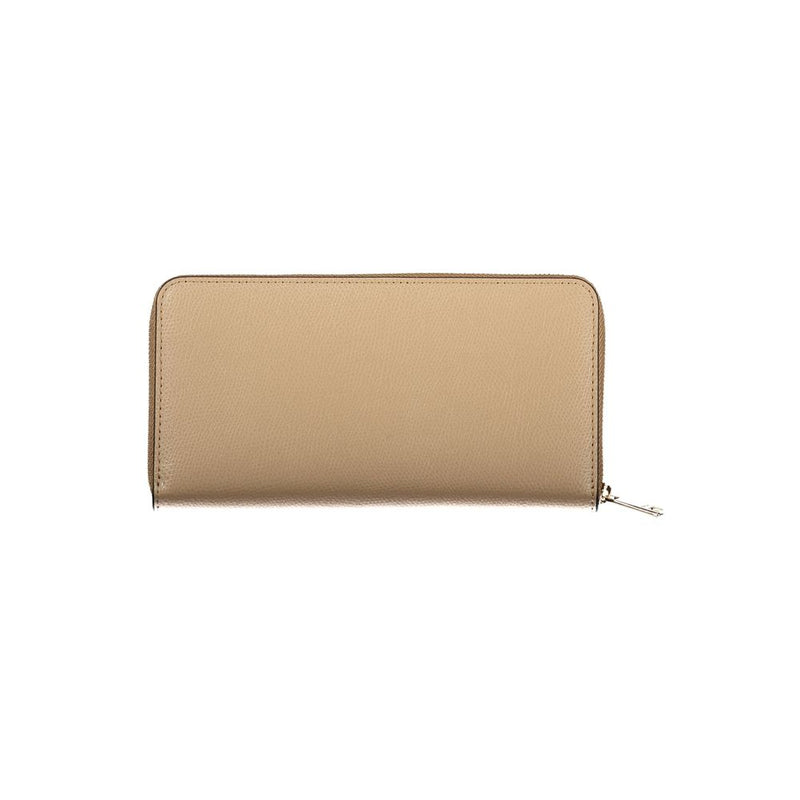 Furla Beige Leather Women Wallet - Élégant et Fonctionnel