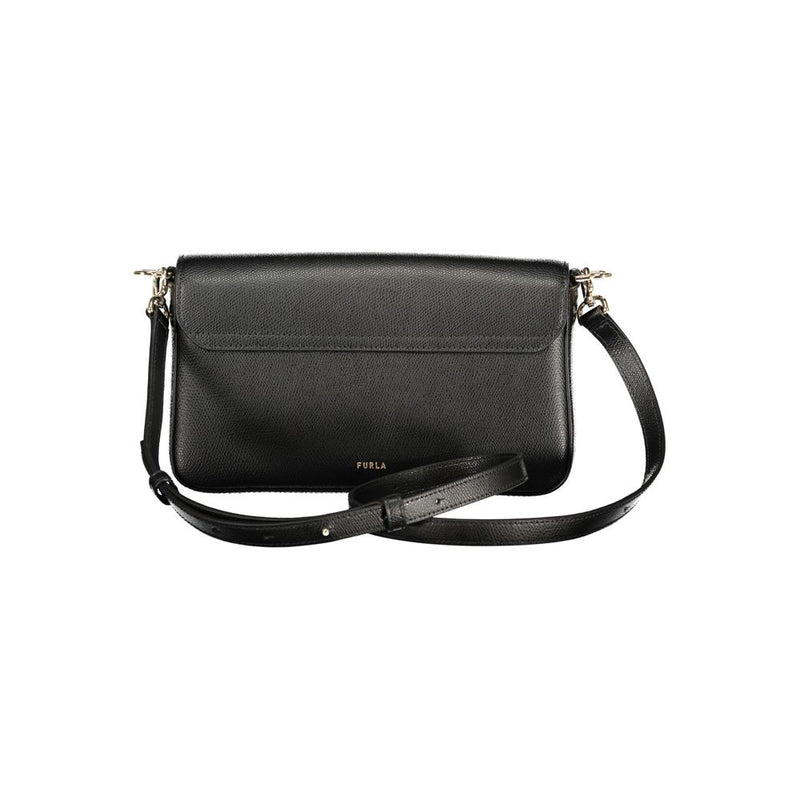 Furla Black Leather Women Handbag - FURLA DROP Bag