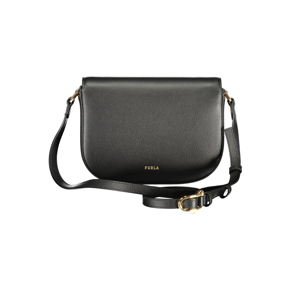 Furla Black Leather Women Crossbody Bag