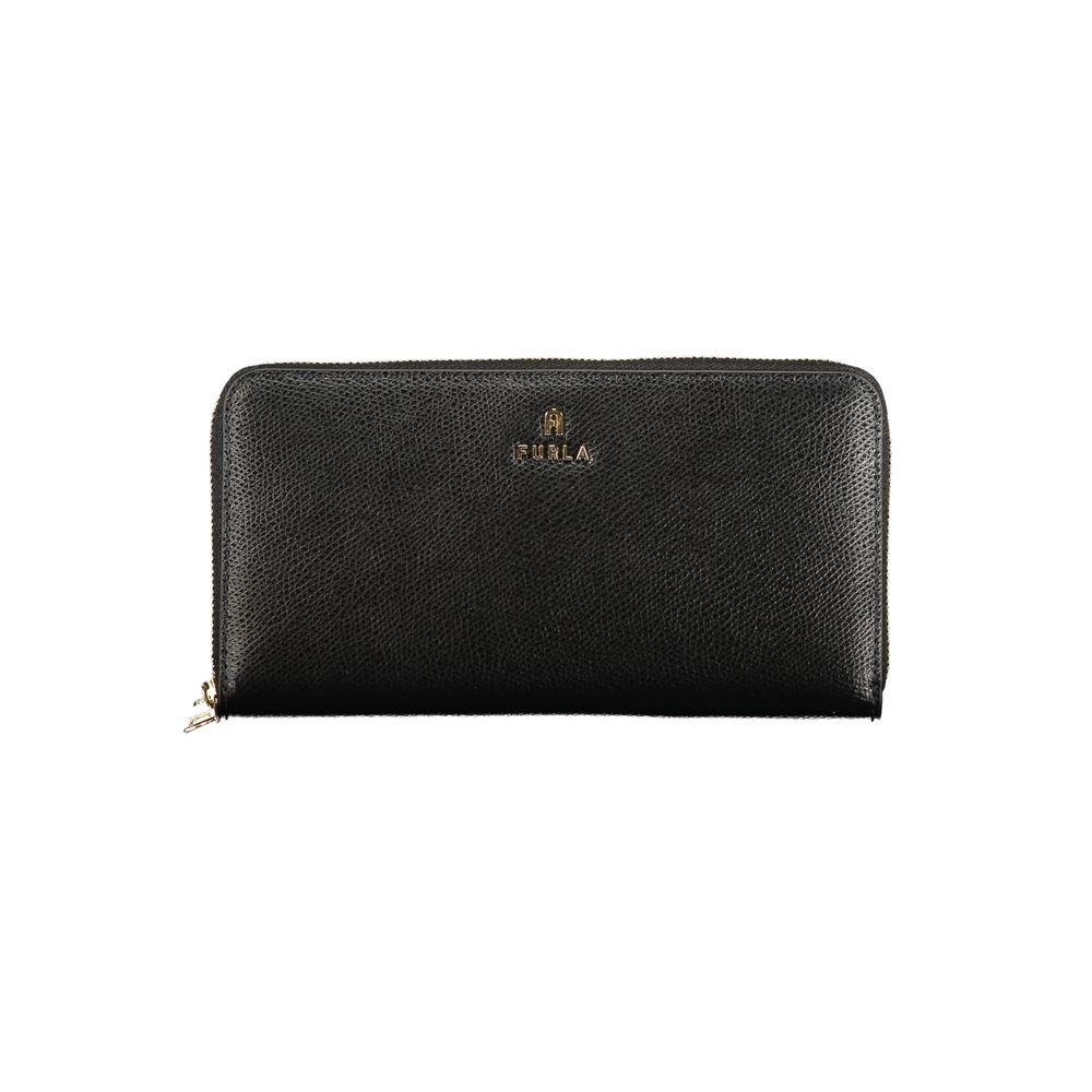 Furla Nero Leather Women Wallet - Élégance et Fonctionnalité