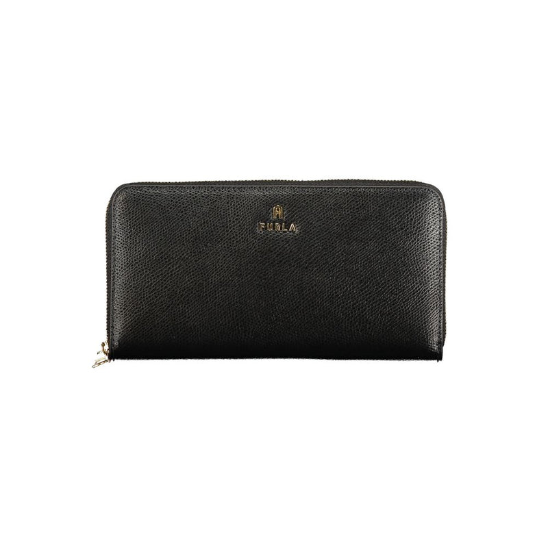 Furla Nero Leather Women Wallet - Élégance et Fonctionnalité