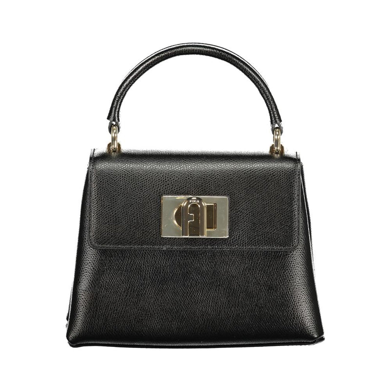 Furla Nero Leather Handbag for Women - Elegant Black Design