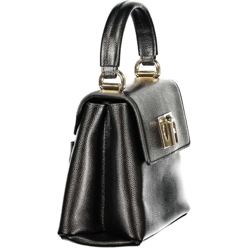 Furla Nero Leather Handbag for Women - Elegant Black Design