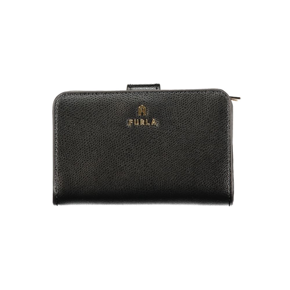 Furla Black Leather Women Wallet - Stylish and Functional Accessory