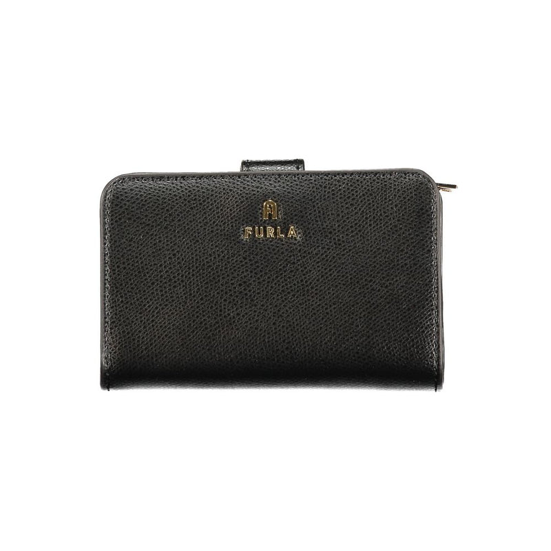 Furla Black Leather Women Wallet - Stylish and Functional Accessory