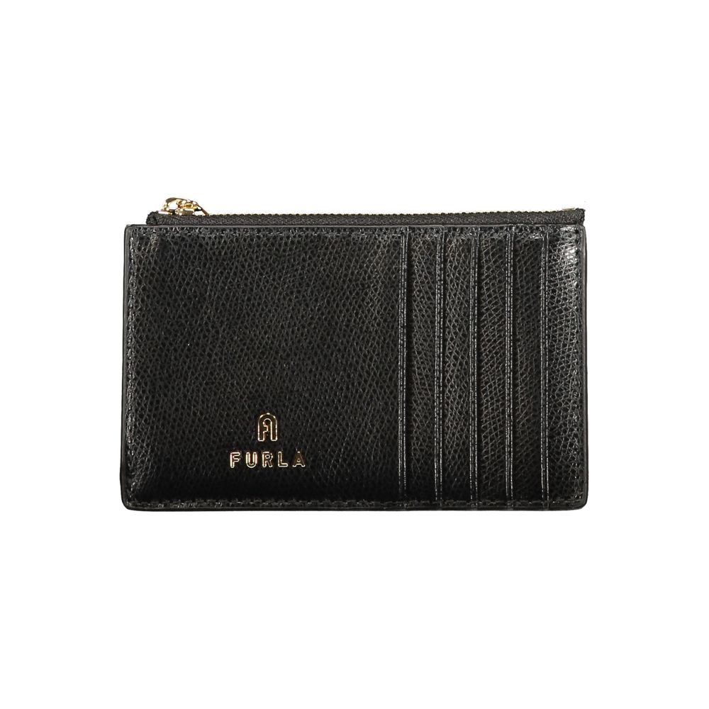 Furla Nero Leather Women Wallet - Élégance et Praticité