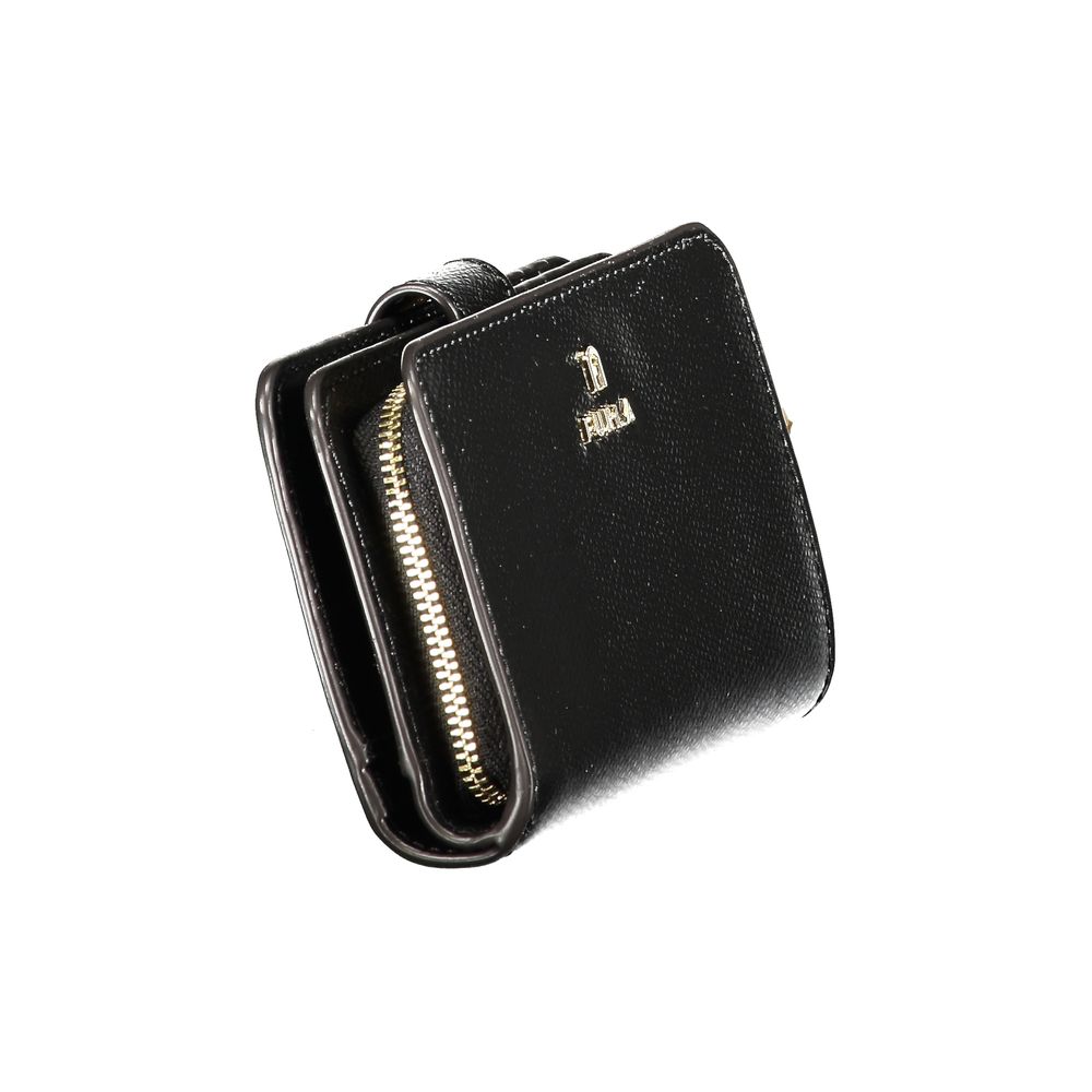 Furla Black Leather Women Wallet - Stylish and Functional Accessory