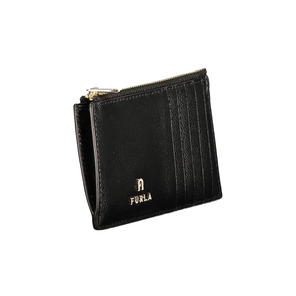 Furla Nero Leather Women Wallet - Élégance et Praticité