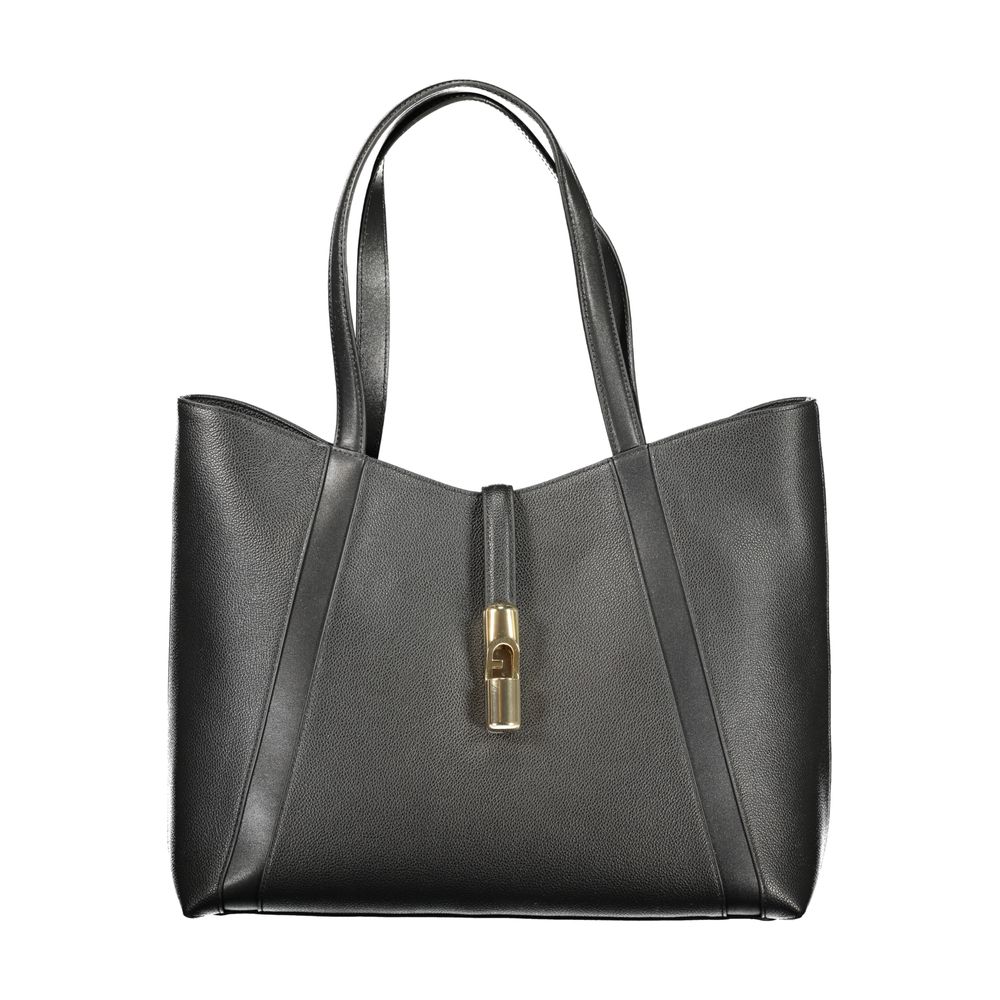 Furla Nero Leather Women Handbag