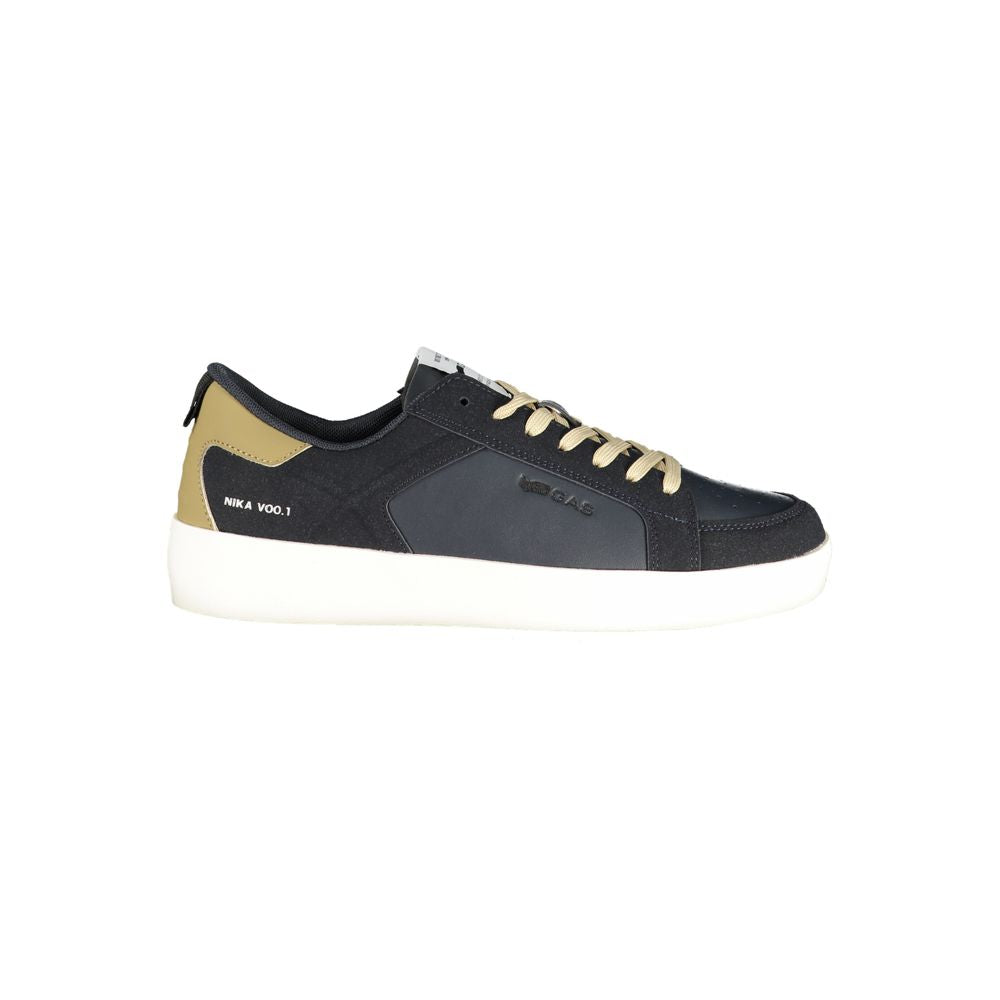 Gas Blue Polyurethane Men Sneaker - All-Day Comfort & Style