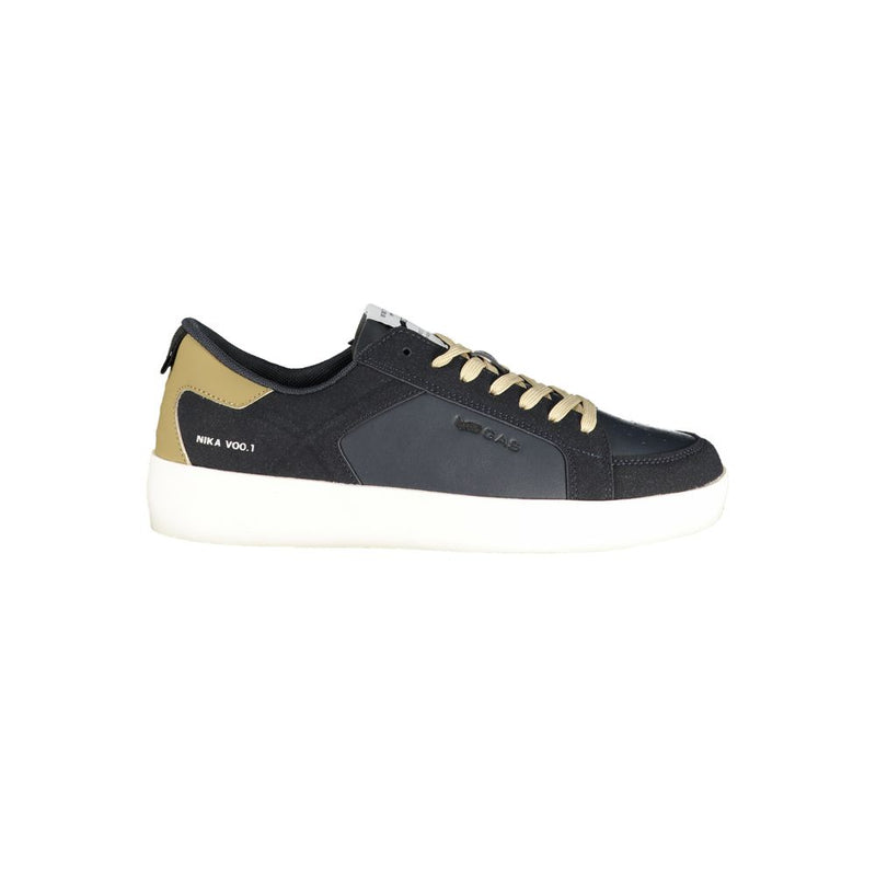 Gas Blue Polyurethane Men Sneaker - All-Day Comfort & Style