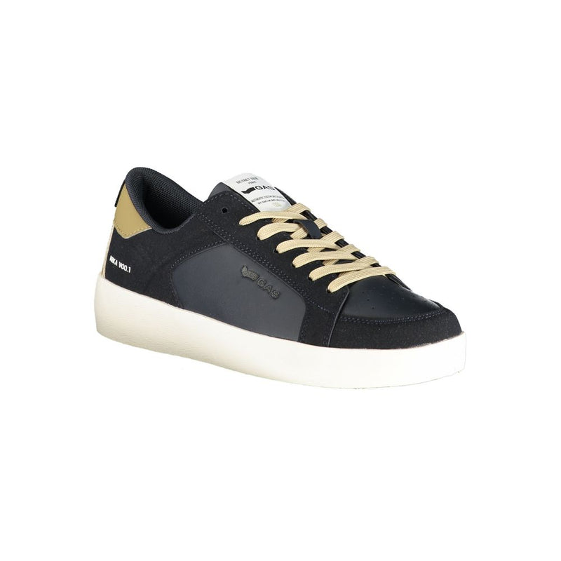Gas Blue Polyurethane Men Sneaker - All-Day Comfort & Style