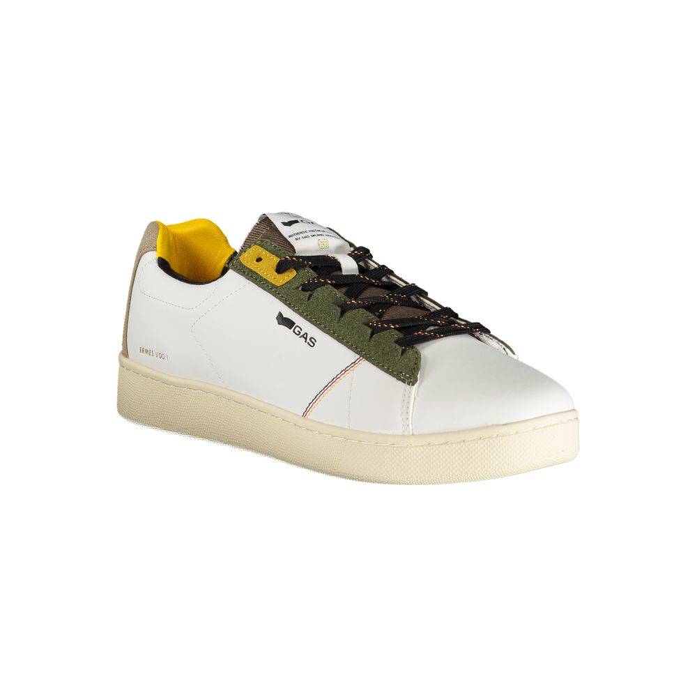 Baskets homme en polyester blanc gaz